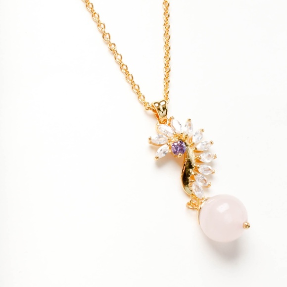 kate spade Jewelry - kate spade seahorse pink stone necklace